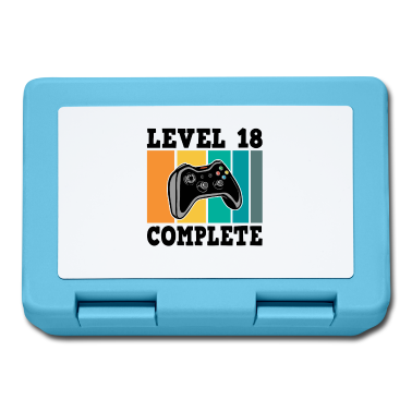 Geschenk zum 18 Brotdose - Level 18 Complete 18. Geburtstag Jahre Gamer 2002