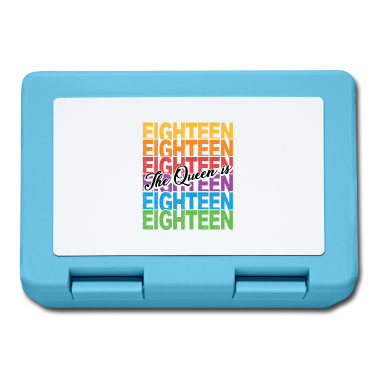 Geschenk zum 18 Brotdose - The Queen Is 18