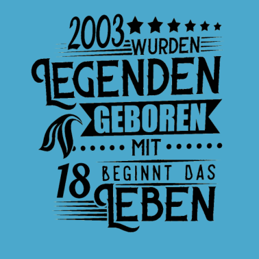 Motiv 18 Geburtstag Das Leben beginnt mit 18