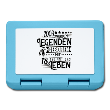 Geschenk zum 18 Brotdose - 18 Geburtstag Das Leben beginnt mit 18