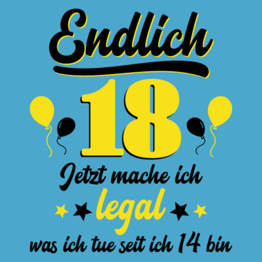 Motiv Endlich 18 Erwachsen Geschenk
