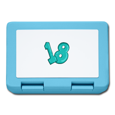 Geschenk zum 18 Brotdose - zahl 18