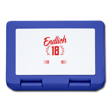Geschenk zum 18 Brotdose - Endlich 18 18. Geburtstag Sohn Tochter Volljährig