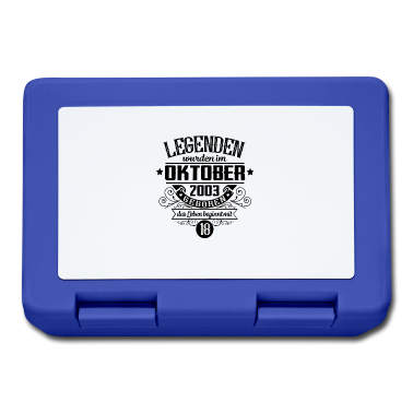 Geschenk zum 18 Brotdose - Geburtstag 2003 Oktober 18 legenden wurden geboren