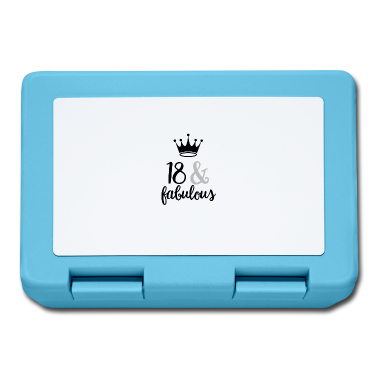 Geschenk zum 18 Brotdose - 18 & fabulous