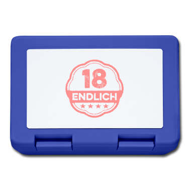 Geschenk zum 18 Brotdose - endlich 18