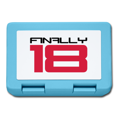 Geschenk zum 18 Brotdose - Finally 18