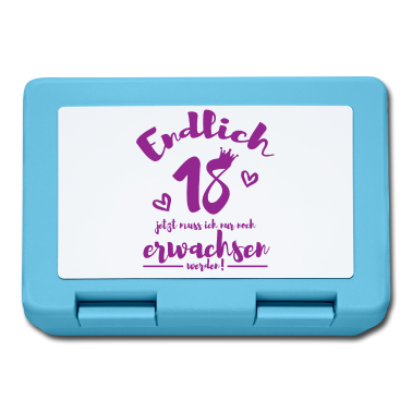 Geschenk zum 18 Brotdose - Endlich 18 jetzt muss ich nur noch Geschenk Party