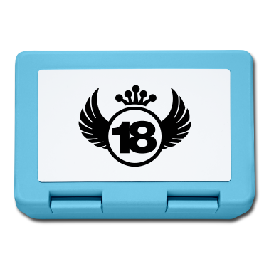 Geschenk zum 18 Brotdose - 18 - Logo