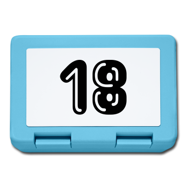 Geschenk zum 18 Brotdose - 18 - Rückennummer