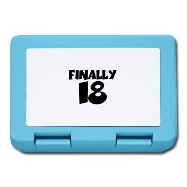 Geschenk zum 18 Brotdose - Finally 18