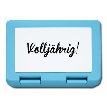 Geschenk zum 18 Brotdose - volljährig 18