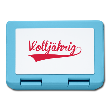 Geschenk zum 18 Brotdose - volljährig 18