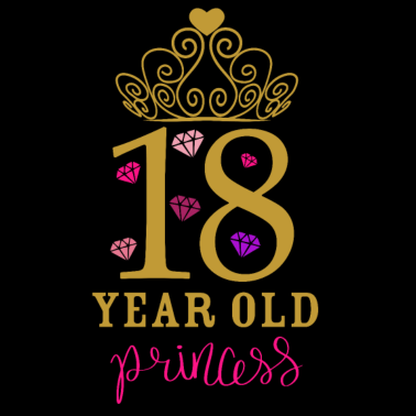 Motiv T-Shirt zum 18. Geburtstag für Mädchen | 18 Jahre