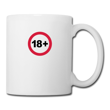 Geschenk zum 18 Tasse - 18 / 18. Geburtstag. / 18+
