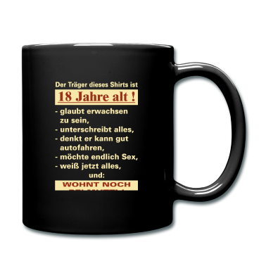 Geschenk zum 18 Tasse - 18 Jahre Traeger 18 - 2002 18 Geburtstag