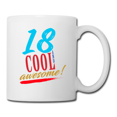 Geschenk zum 18 Tasse - 18.Geburtstag - Endlich 18