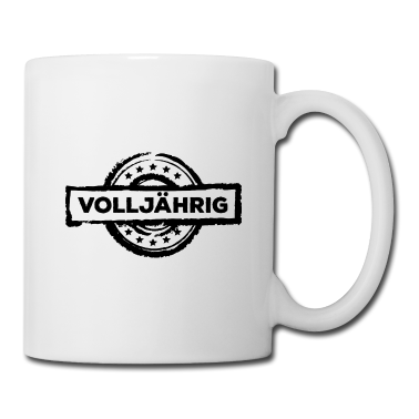 Geschenk zum 18 Tasse - 18 Jahre 18. Geburtstag Volljährig Geburtstagspart