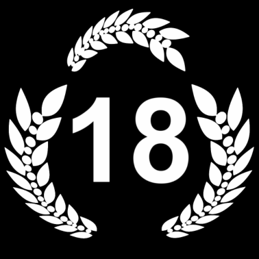 Motiv 18 lorbeerkranz, geburtstagsgeschenk 18