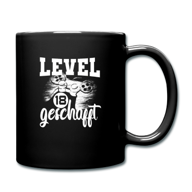 Geschenk zum 18 Tasse - 18 Geburtstag Gamer Level 18