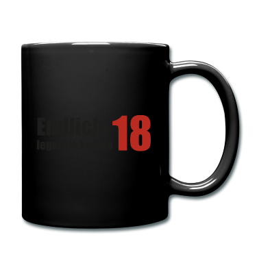 Geschenk zum 18 Tasse - Endlich 18
