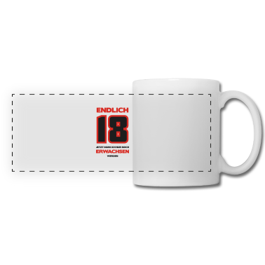 Geschenk zum 18 Tasse - Zum 18. Geburtstag ein Shirt „Endlich 18, jetzt