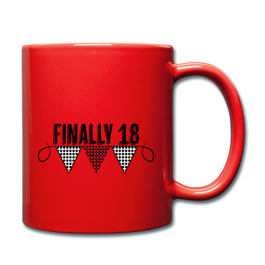 Geschenk zum 18 Tasse - Endlich 18