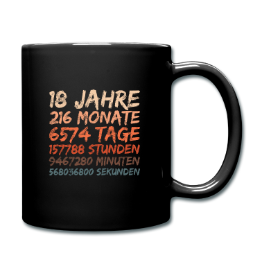 Geschenk zum 18 Tasse - 18. Geburtstag - 18 Jahre