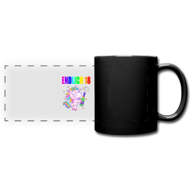 Geschenk zum 18 Tasse - Endlich 18 lustig 18 Jahre Einhorn 18. Geburtstag