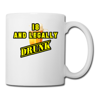 Geschenk zum 18 Tasse - 18. (gelb)