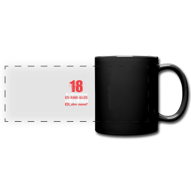 Geschenk zum 18 Tasse - Endlich 18 | Geschenk zum 18. Geburtstag