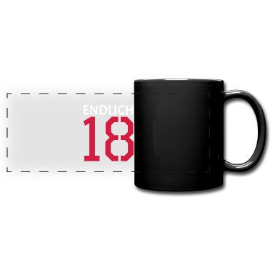 Geschenk zum 18 Tasse - endlich 18