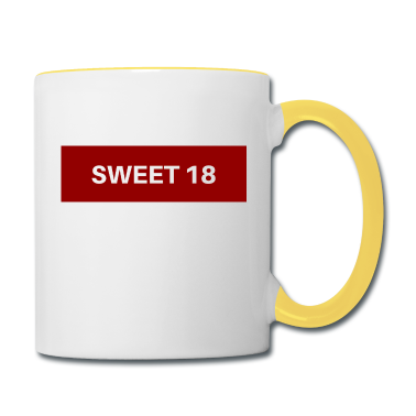 Geschenk zum 18 Tasse - Sweet 18