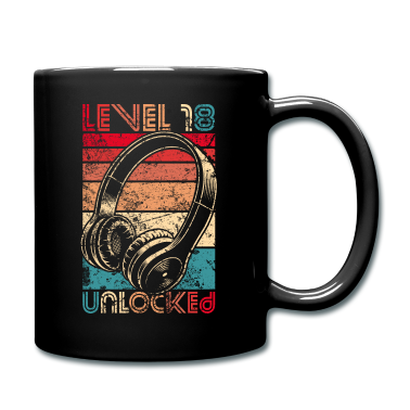 Geschenk zum 18 Tasse - 18. Geburtstag 18 Jahre Level 18 Unlocked Vintage