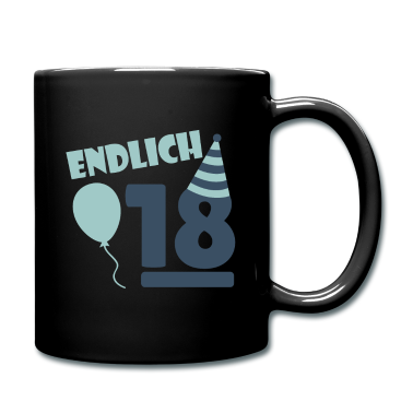 Geschenk zum 18 Tasse - Endlich 18