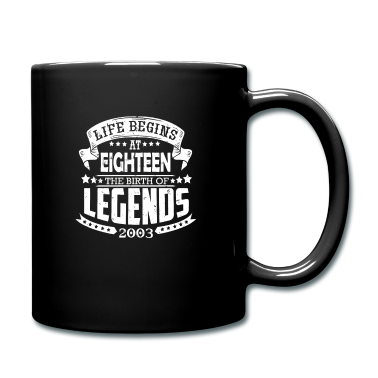 Geschenk zum 18 Tasse - das Leben beginnt mit 18
