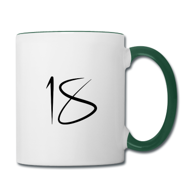 Geschenk zum 18 Tasse - Nummer 18