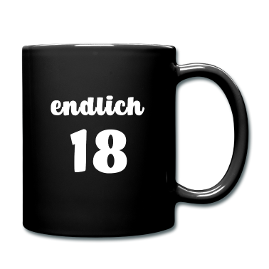 Geschenk zum 18 Tasse - Endlich 18