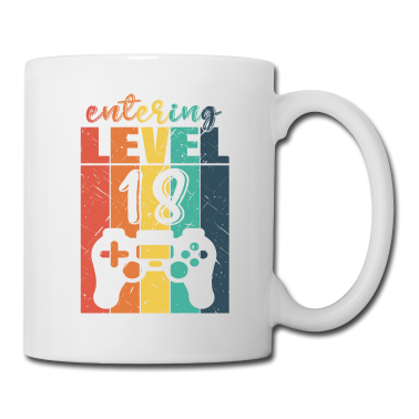 Geschenk zum 18 Tasse - Level 18 Gaming Controller 18. Geburtstag