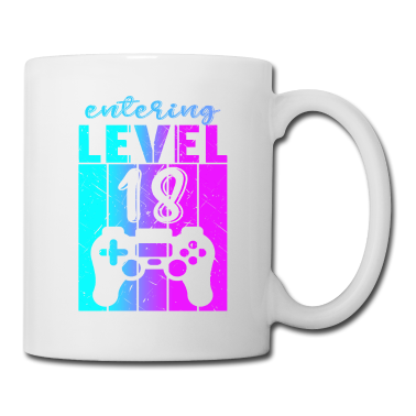 Geschenk zum 18 Tasse - Level 18 Gaming Controller 18. Geburtstag