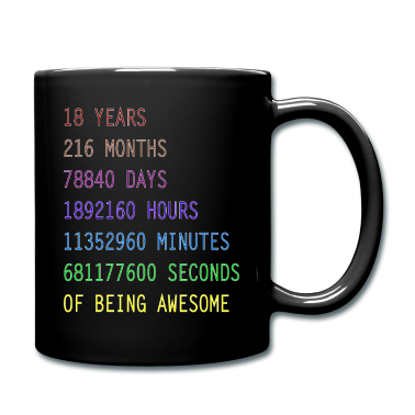 Geschenk zum 18 Tasse - 18 Jahre Geburtstags Geschenk Tshirt