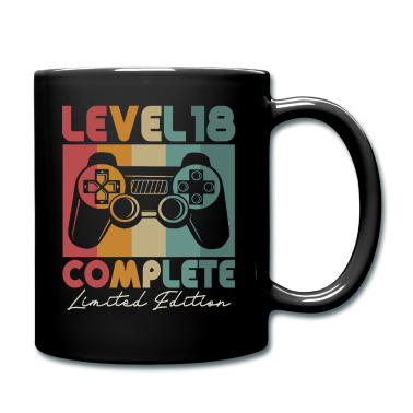 Geschenk zum 18 Tasse - 18 Geburtstag Level 18 Geschenk 18 Jahre Gamer