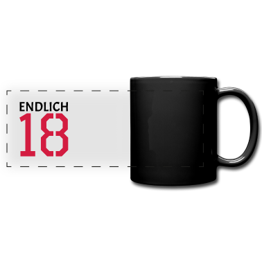 Geschenk zum 18 Tasse - endlich 18 Geschenk
