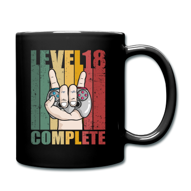 Geschenk zum 18 Tasse - Level 18 Complete 18. Geburtstag Gamer 18 Jahre