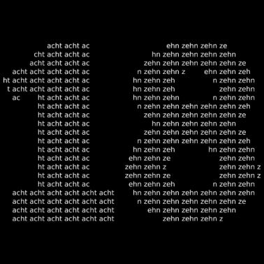 Motiv 18 - achtzehn