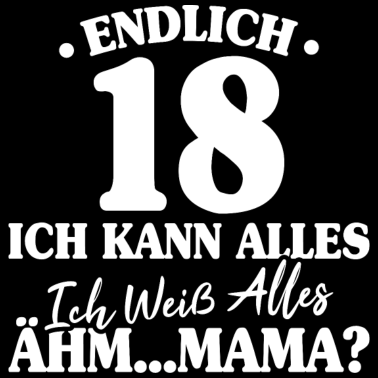 Motiv Lustiges 18. Geburtstag Geschenk Endlich 18