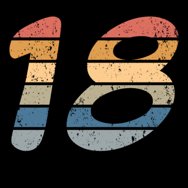 Motiv 18 Geburtstag Retro