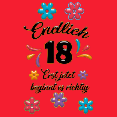 Motiv Endlich 18 - Lustiges Geschenk zum 18. Geburtstag