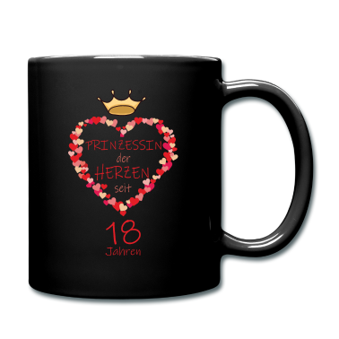 Geschenk zum 18 Tasse - 18 Geburtstag Prinzessin der Herzen seit 18 Jahre