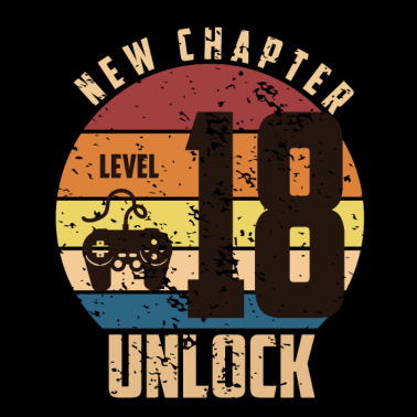 Motiv 18. Geburtstag Level 18 Unlock Geburtstagsgeschenk
